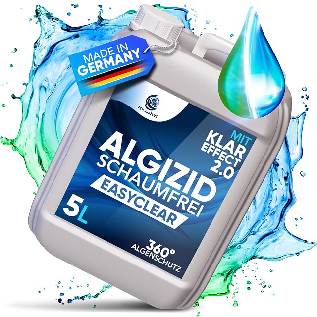 Anti-algues PoolLöwe à effet clarifiant, formulé pour les petits bassins