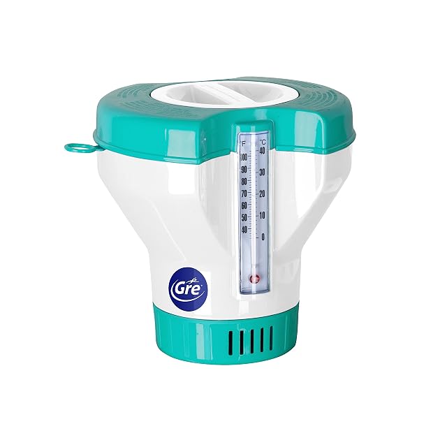 Diffuseur flottant de produits Gre avec thermomètre intégré et bague inférieure réglable
