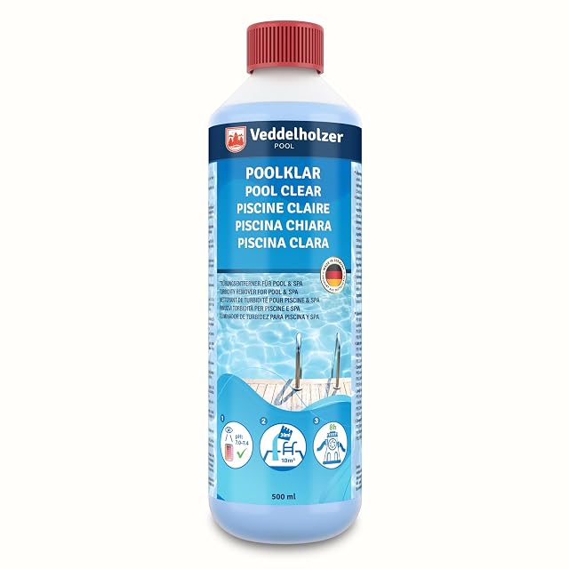 Clarifiant liquide Veddelholzer Poolklar en flacon de cinq cents millilitres