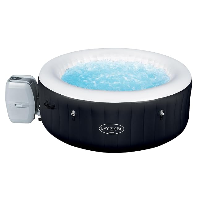 Spa gonflable rond Bestway Lay-Z-SPA Miami AirJet avec un panneau de commande numérique
