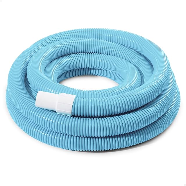 Tuyau d’aspiration spiralé Intex Deluxe de sept mètres soixante en 38 mm avec embouts démontables