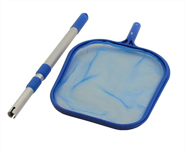 Épuisette à feuilles Paradies Pool avec un manche télescopique aluminium en deux parties