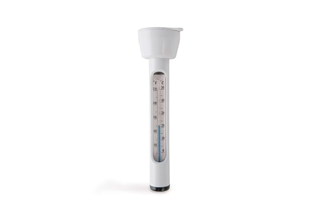 Thermomètre de bassin flottant Intex blanc avec son cordon d’attache