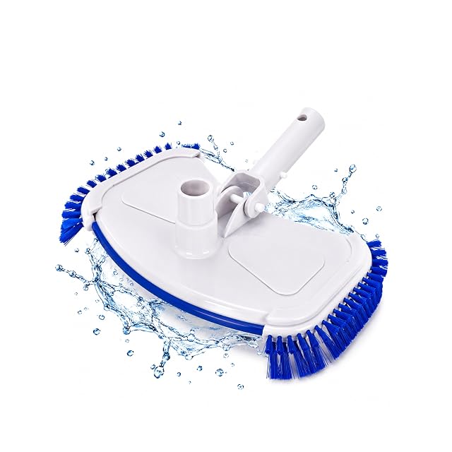 Aspirateur de fond de bassin manuel HAF Deluxe avec brosses latérales et de dessous